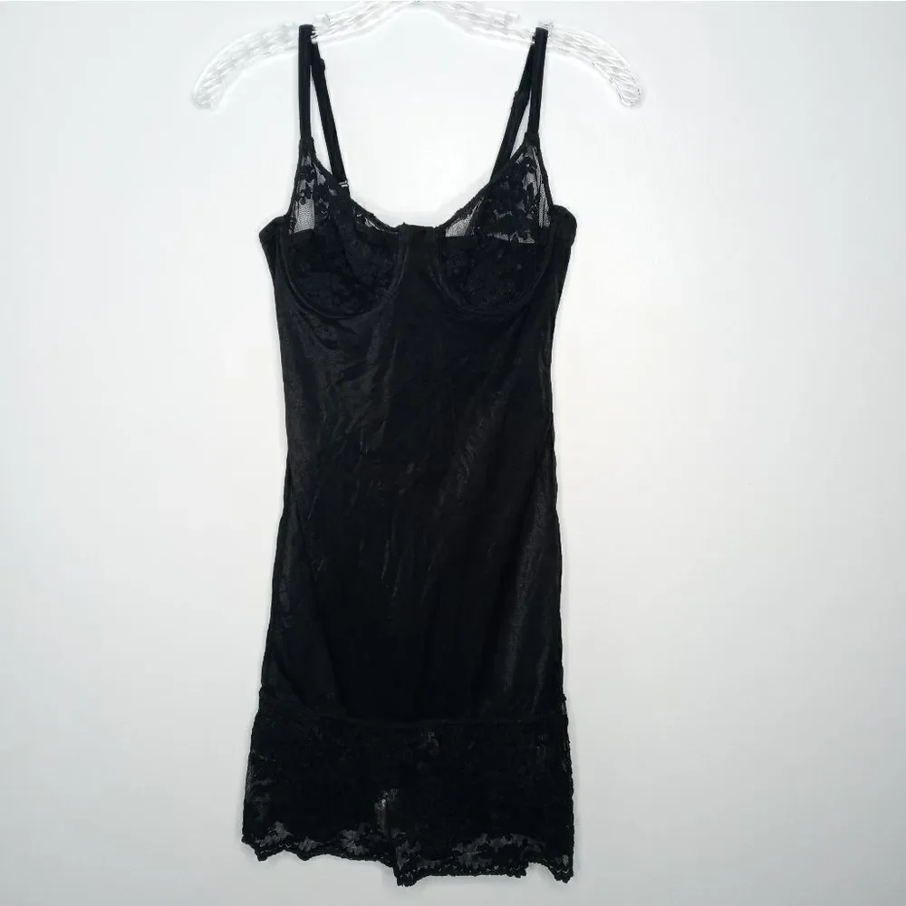 Vintage Bodyslimmers By Nancy Ganz black shapewear size medium